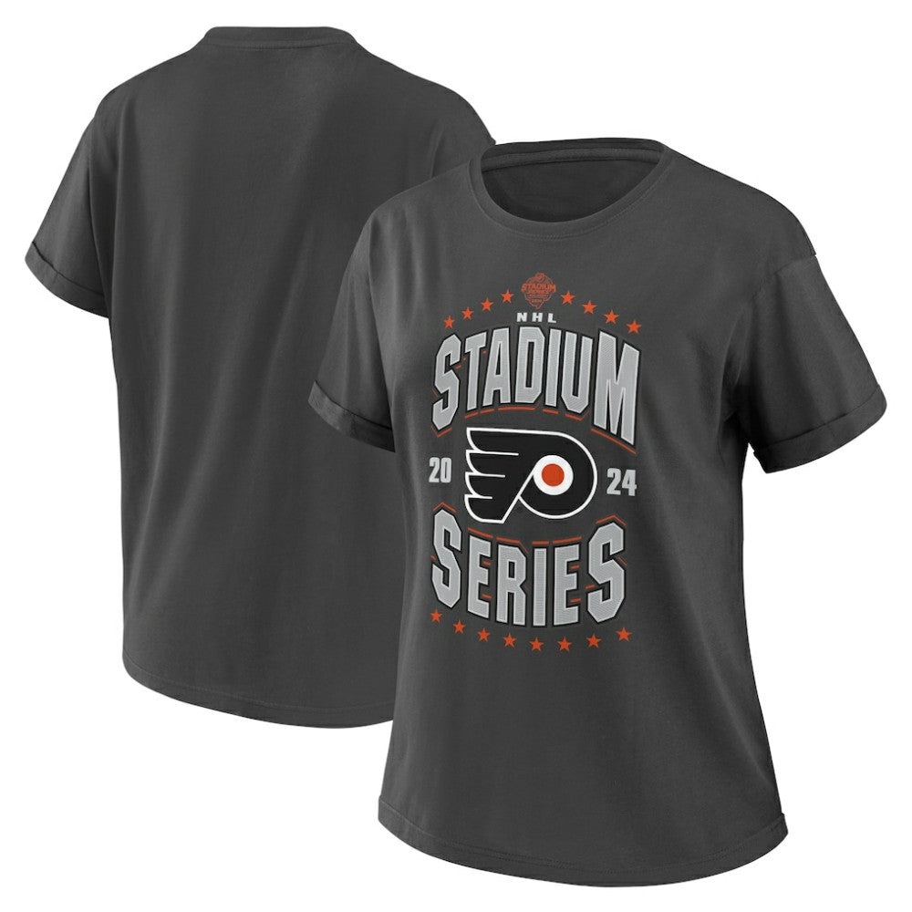 Philadelphia Flyers WEAR by Erin Andrews Women's 2024 NHL Stadium Series Boyfriend T-Shirt