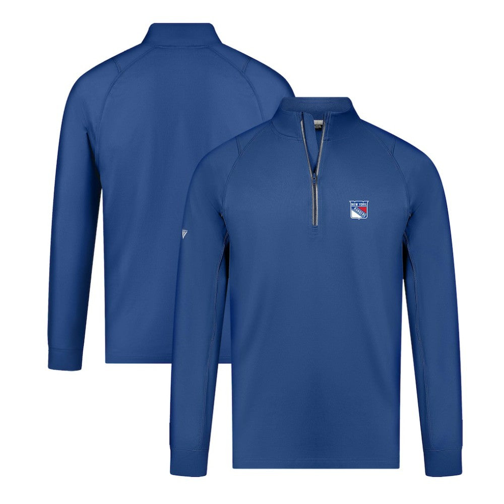 New York Rangers Levelwear Theory Insignia Core Quarter-Zip Pullover Top