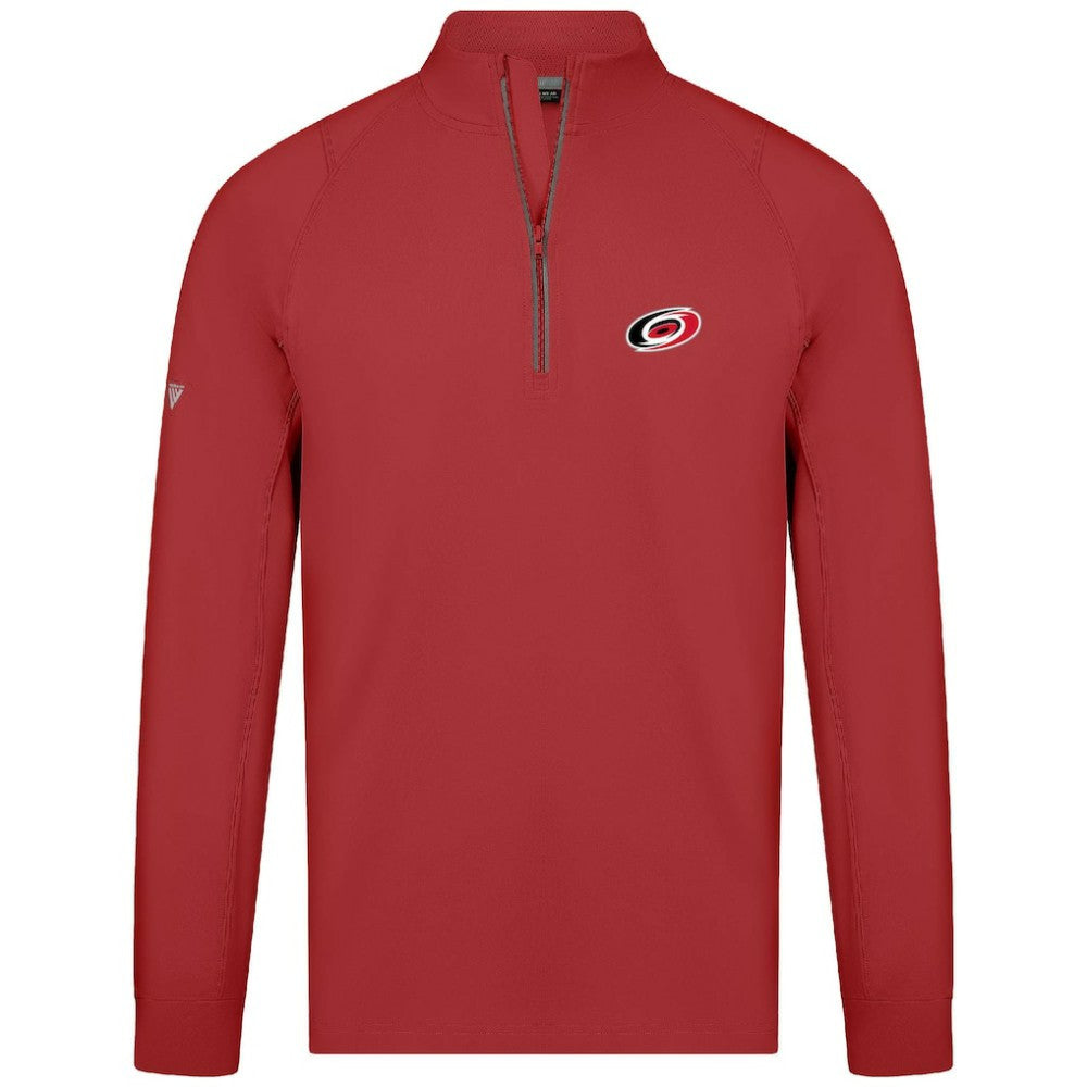 Carolina Hurricanes Levelwear Theory Insignia Core Quarter-Zip Pullover Top