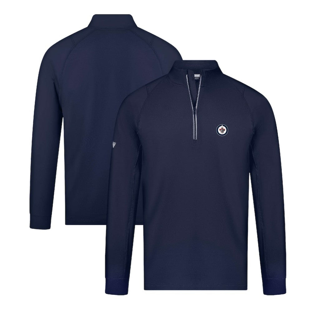 Winnipeg Jets Levelwear Theory Insignia Core Quarter-Zip Pullover Top