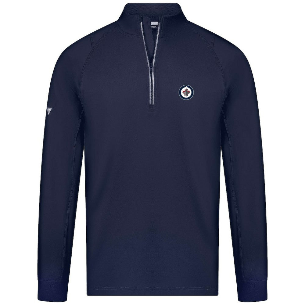 Winnipeg Jets Levelwear Theory Insignia Core Quarter-Zip Pullover Top