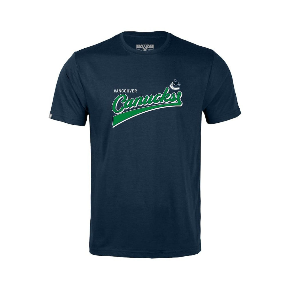 Vancouver Canucks Levelwear Youth Little Richmond Retro Script T-Shirt
