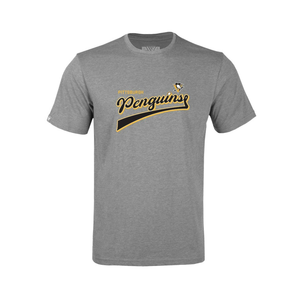 Pittsburgh Penguins Levelwear Youth Little Richmond Retro Script T-Shirt