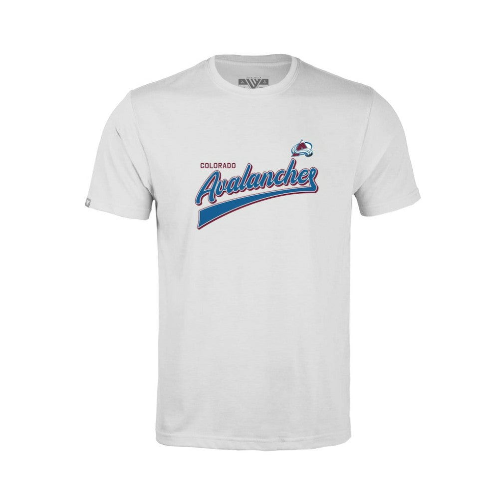 Colorado Avalanche Levelwear Youth Little Richmond Retro Script T-Shirt