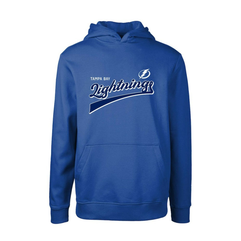 Tampa Bay Lightning Levelwear Youth Podium Retro Script Fleece Pullover Hoodie