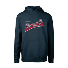 Montreal Canadiens Levelwear Youth Podium Retro Script Fleece Pullover Hoodie