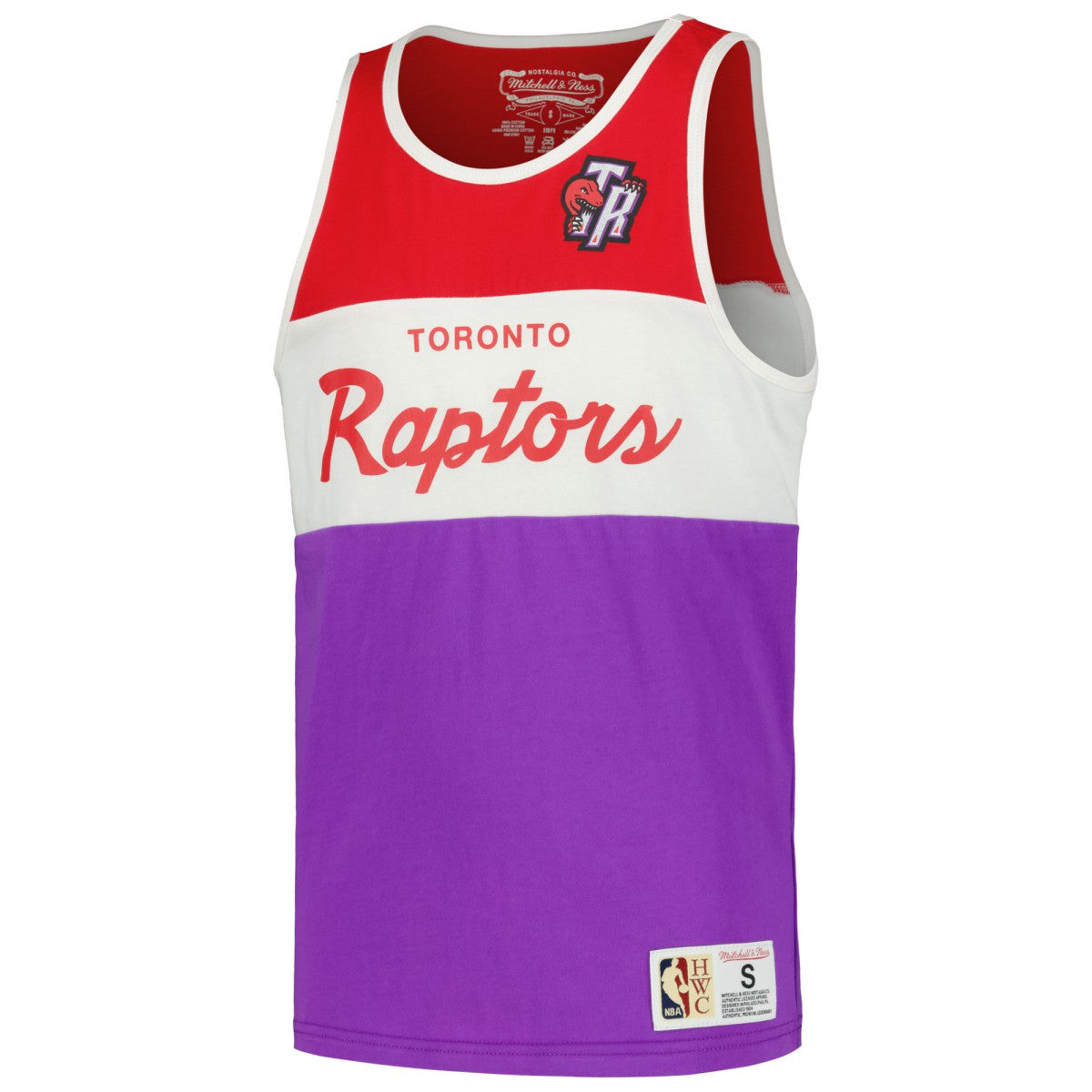 Toronto Raptors Youth Hardwood Classics Special Script Tank Top - Purple | Mitchell & Ness online