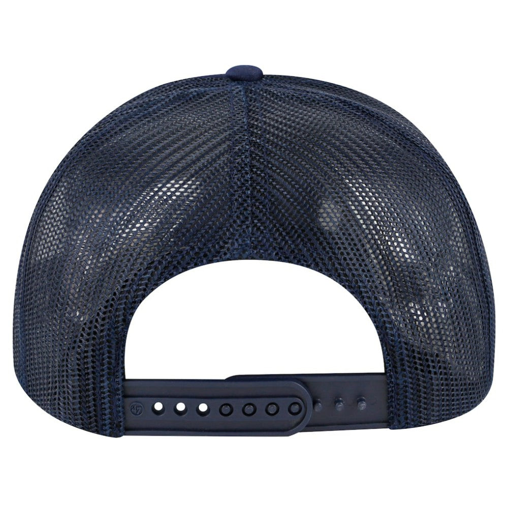 Atlanta Braves Local Patch Foam Front Trucker Adjustable Hat - Navy | 47 brand