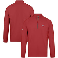 Washington Nationals Levelwear Theory Insignia Quarter-Zip Pullover - Red