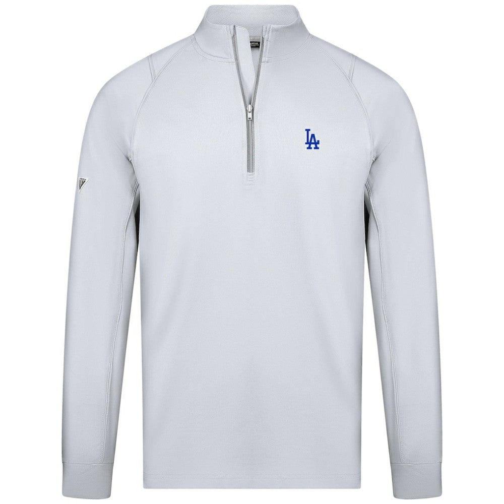 Los Angeles Dodgers Levelwear Theory Insignia Quarter-Zip Pullover - White