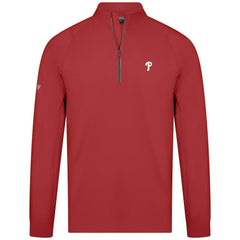 Philadelphia Phillies Levelwear Theory Insignia Quarter-Zip Pullover - Red