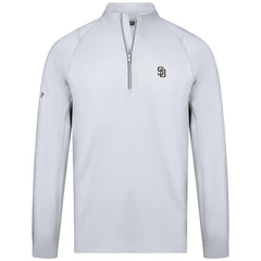 San Diego Padres Levelwear Theory Insignia Quarter-Zip Pullover - White