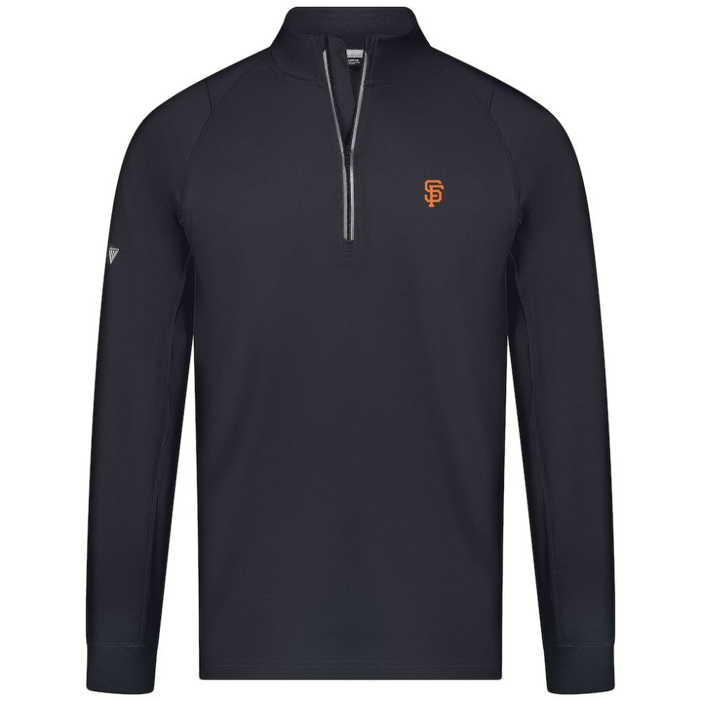 San Francisco Giants Levelwear Theory Insignia Quarter-Zip Pullover - Black