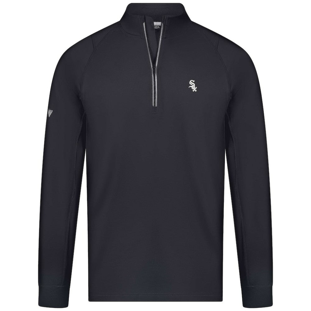 Chicago White Sox Levelwear Theory Insignia Quarter-Zip Pullover - Black