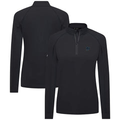 Miami Marlins Levelwear Women's Kinetic Insignia Quarter-Zip Pullover - Black