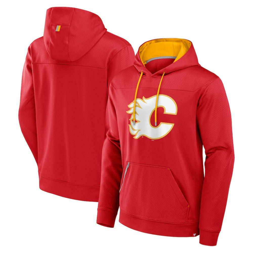 Calgary Flames Fanatics Defender Pullover Hoodie