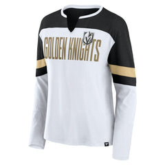Vegas Golden Knights Fanatics Women's Frozen Long Sleeve Notch Neck T-Shirt