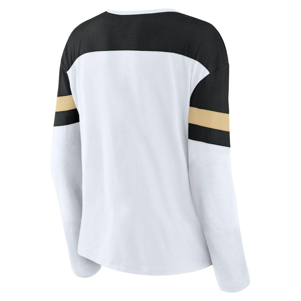 Vegas Golden Knights Fanatics Women's Frozen Long Sleeve Notch Neck T-Shirt