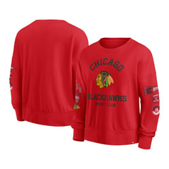 Chicago Blackhawks Fanatics Women's Go Team Pullover Sweatshirt
