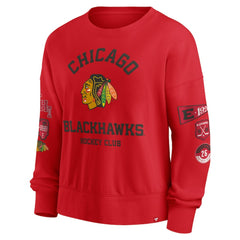 Chicago Blackhawks Fanatics Women's Go Team Pullover Sweatshirt