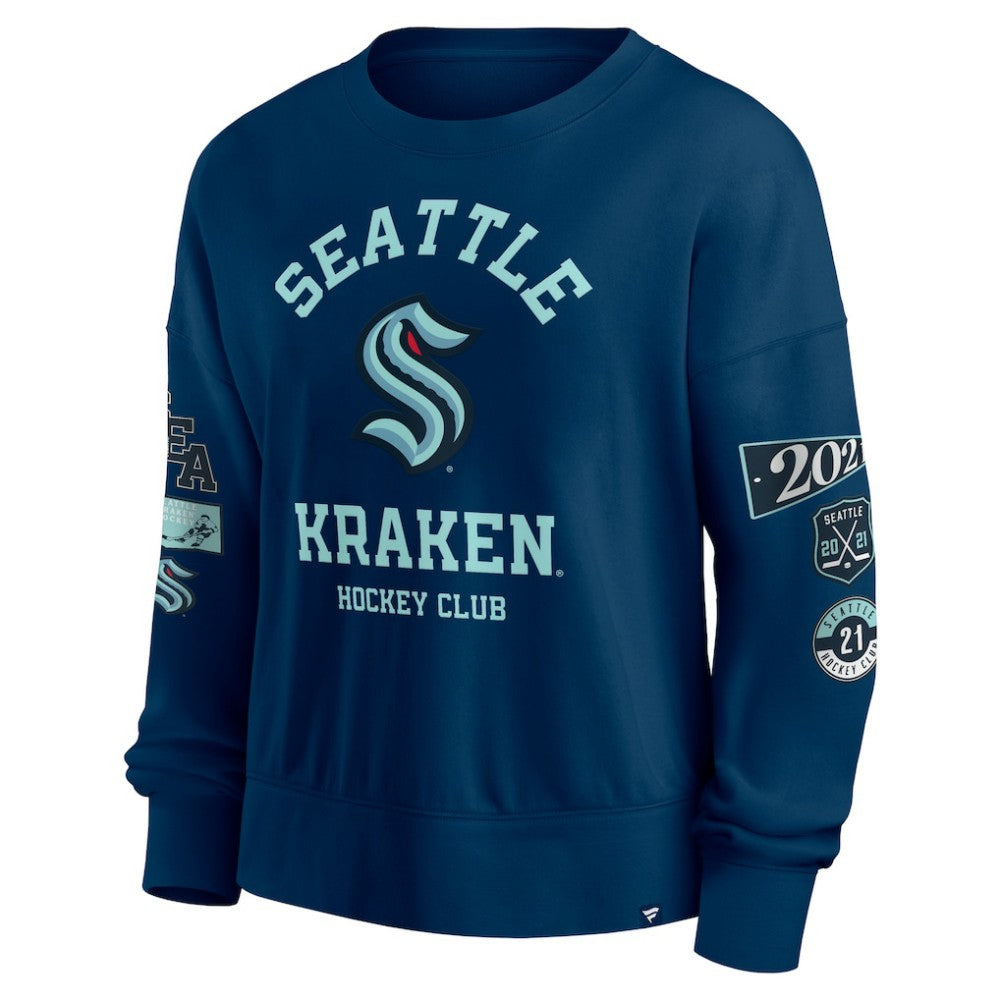 Seattle Kraken Fanatics Women's Go Team Pullover Sweatshirt