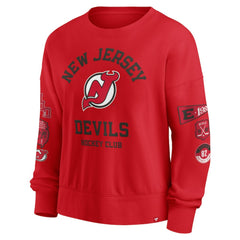 New Jersey Devils Fanatics Women's Go Team Pullover Sweatshirt