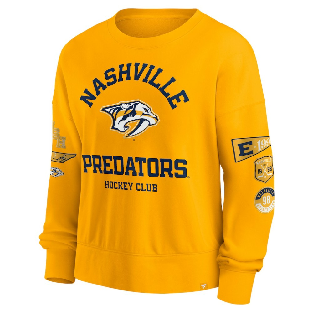 Nashville Predators Fanatics Women's Go Team Pullover Sweatshirt