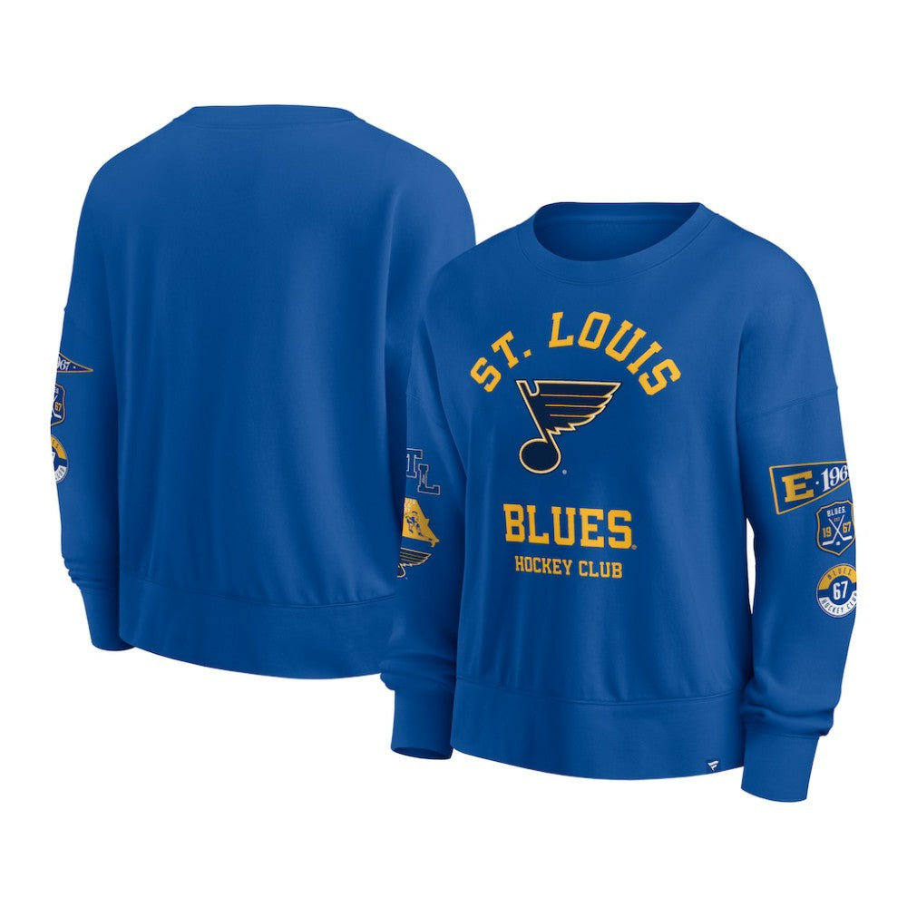 St. Louis Blues Fanatics Women's Go Team Pullover Sweatshirt