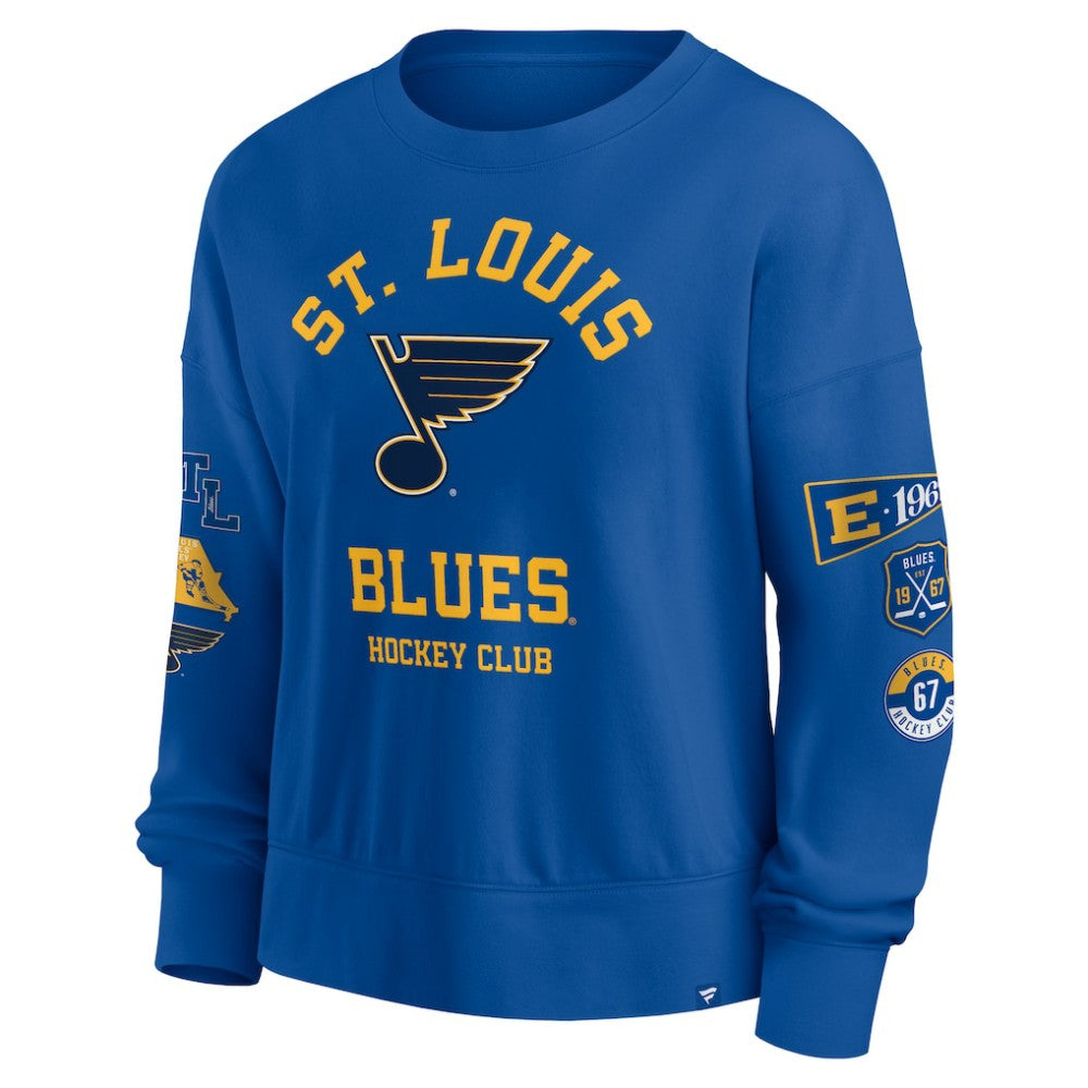 St. Louis Blues Fanatics Women's Go Team Pullover Sweatshirt
