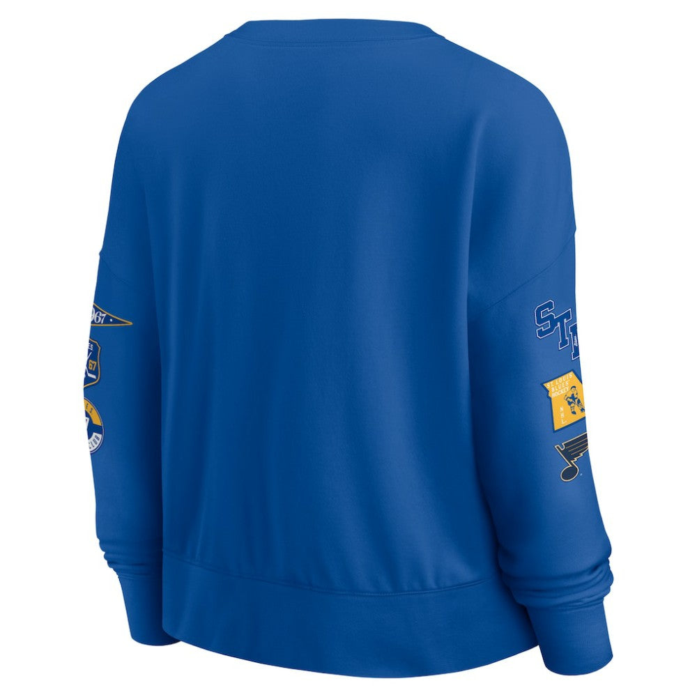 St. Louis Blues Fanatics Women's Go Team Pullover Sweatshirt