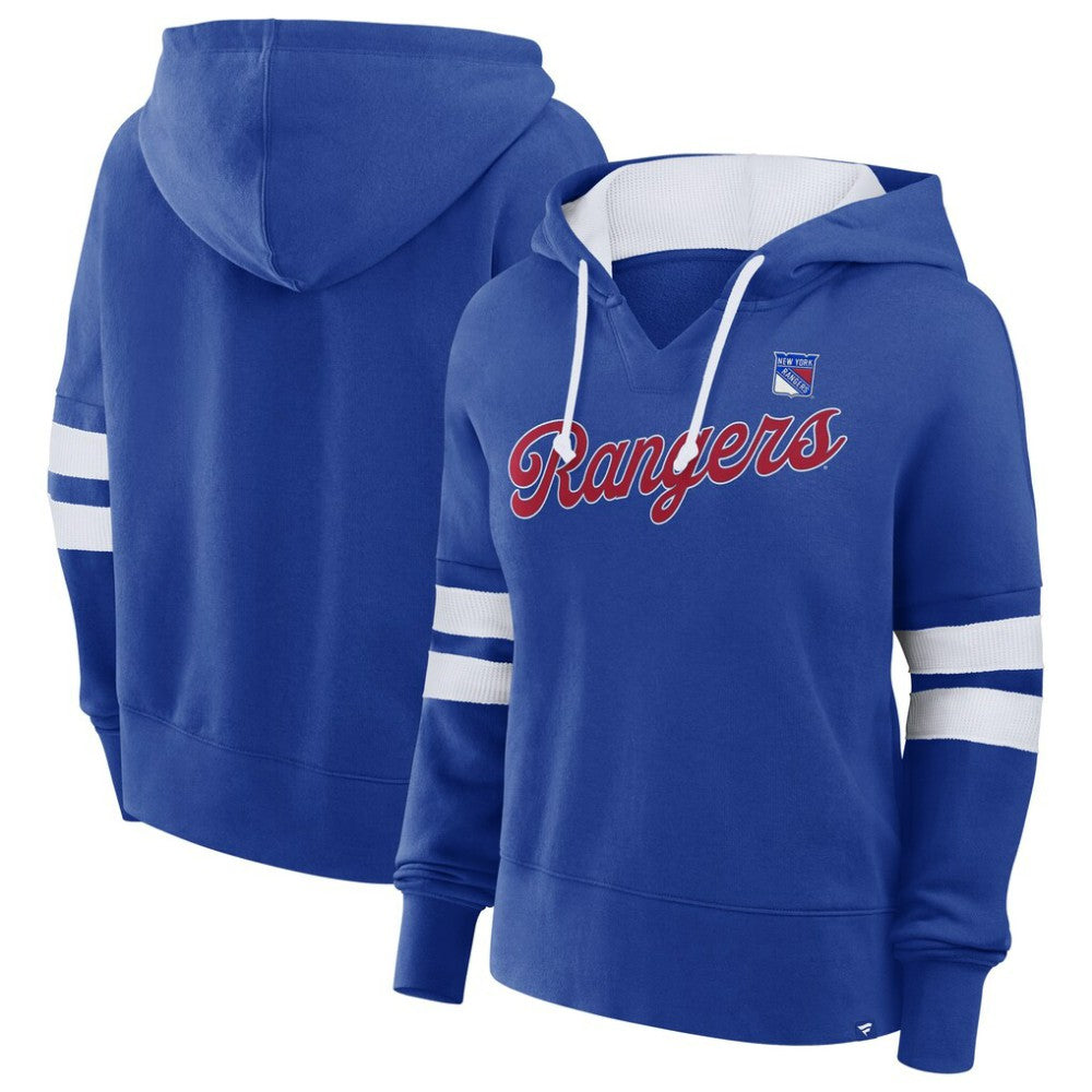 New York Rangers Fanatics Women's Oversized Seize Pullover Hoodie