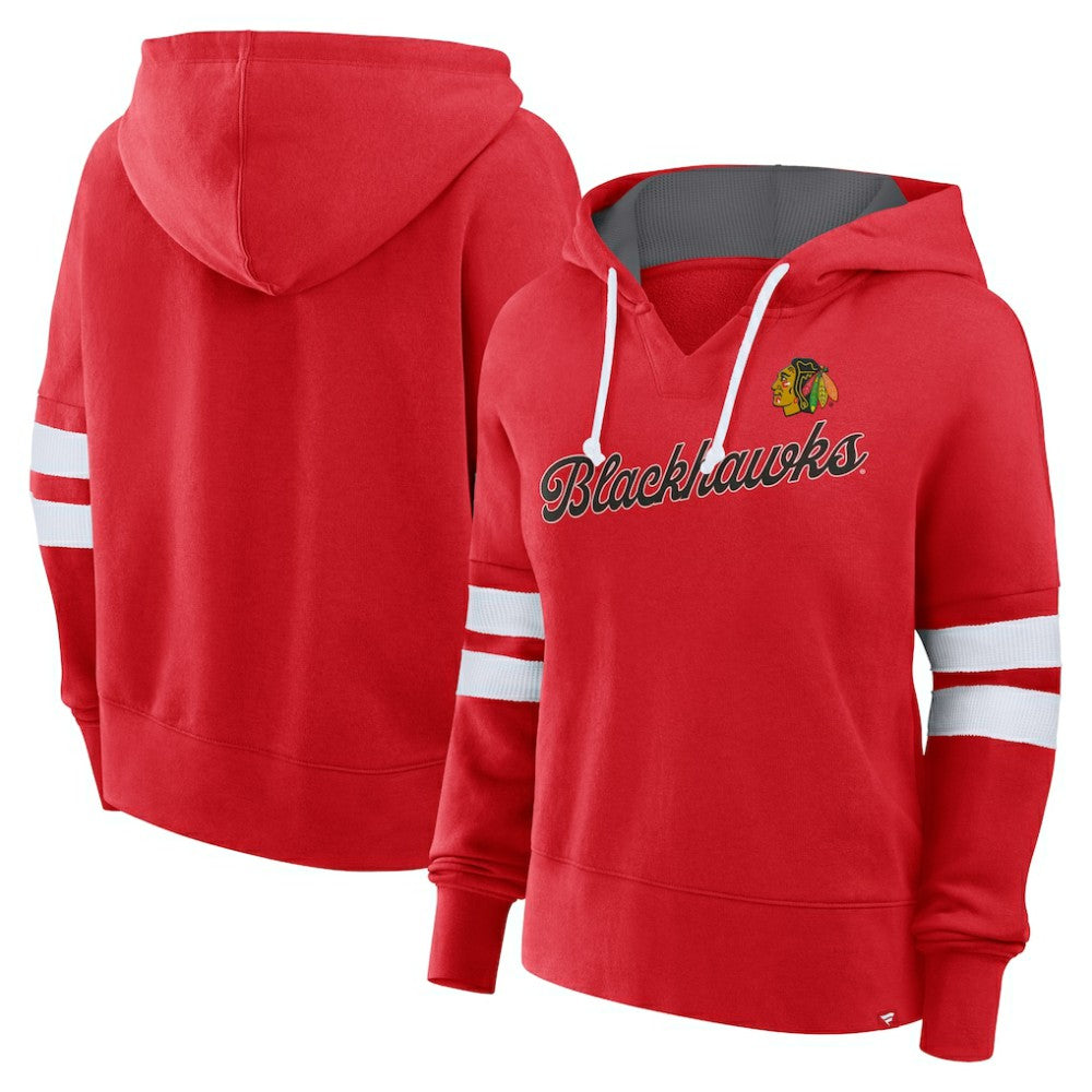 Chicago Blackhawks Fanatics Women's Oversized Seize Pullover Hoodie