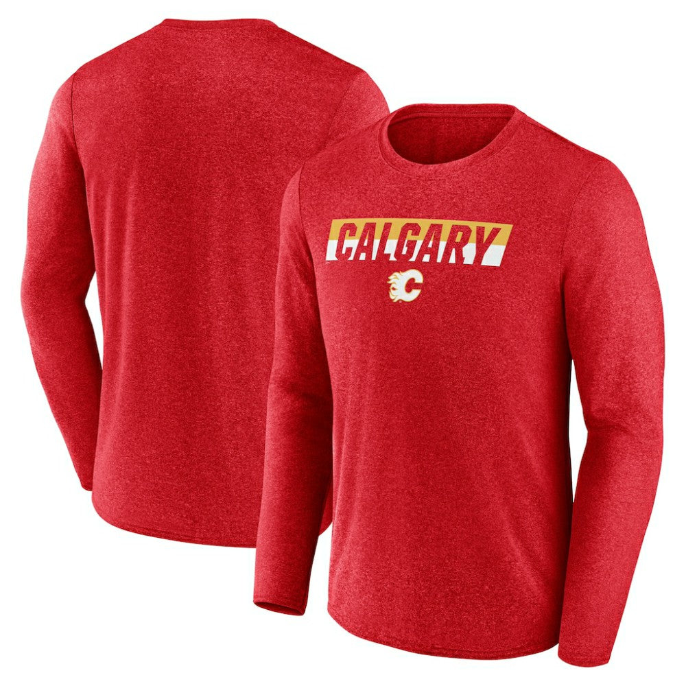 Calgary Flames Fanatics Transition Long Sleeve T-Shirt