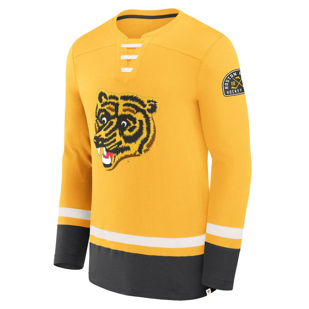 Boston Bruins Fanatics Vintage High Point Long Sleeve T-Shirt