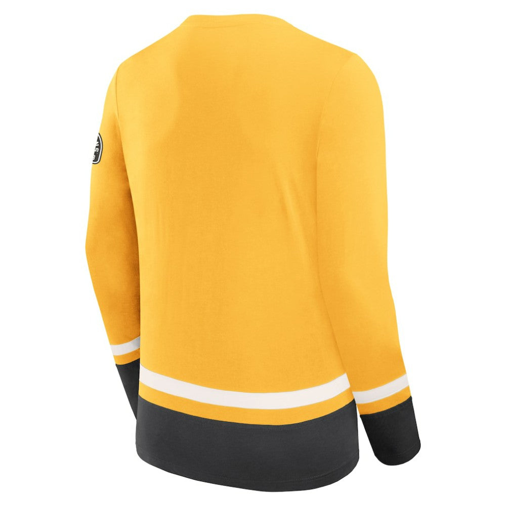 Boston Bruins Fanatics Vintage High Point Long Sleeve T-Shirt
