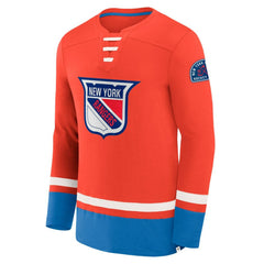 New York Rangers Fanatics Vintage High Point Long Sleeve T-Shirt