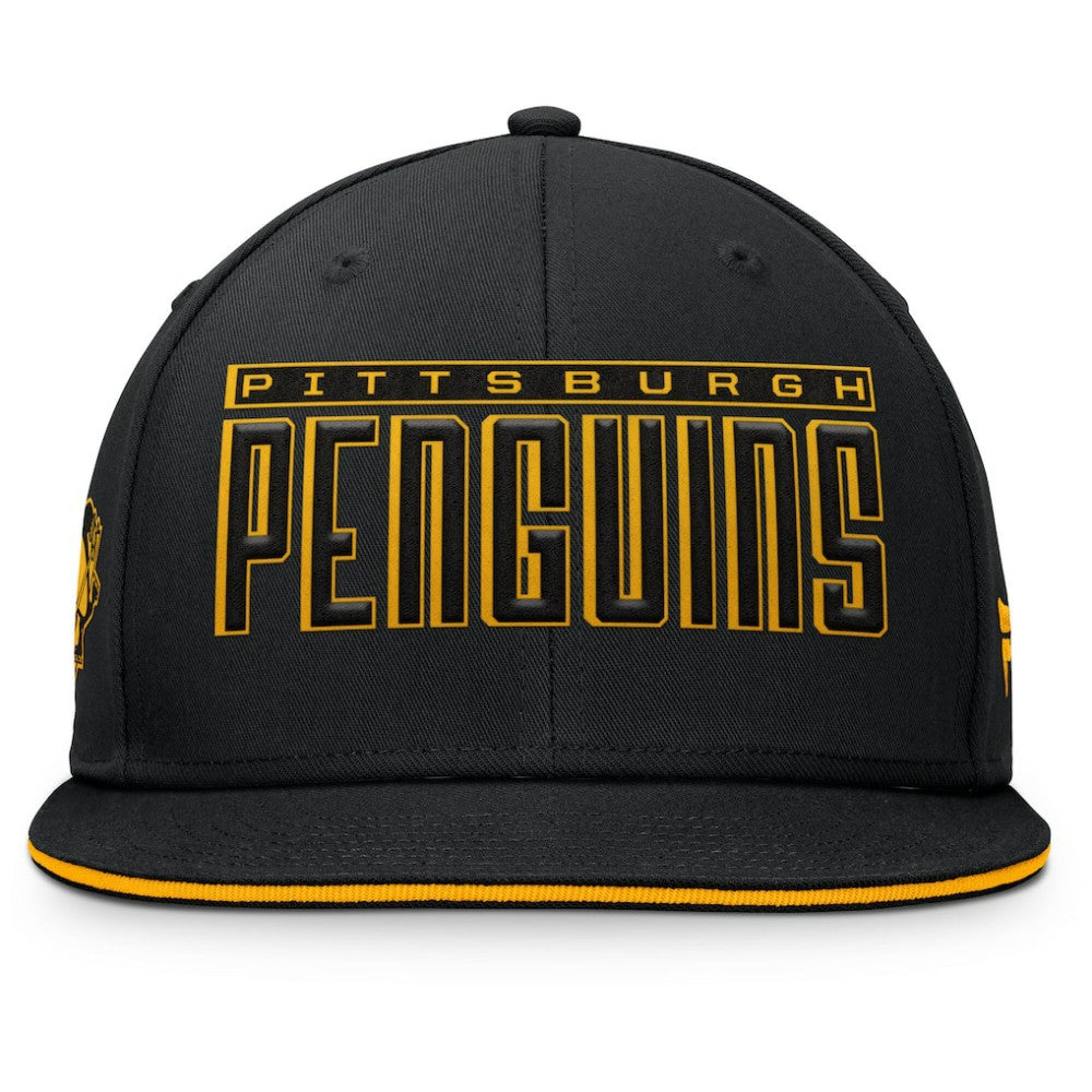 Pittsburgh Penguins Fanatics Fundamental Gino Stack Snapback Hat