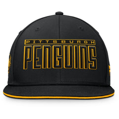 Pittsburgh Penguins Fanatics Fundamental Gino Stack Snapback Hat