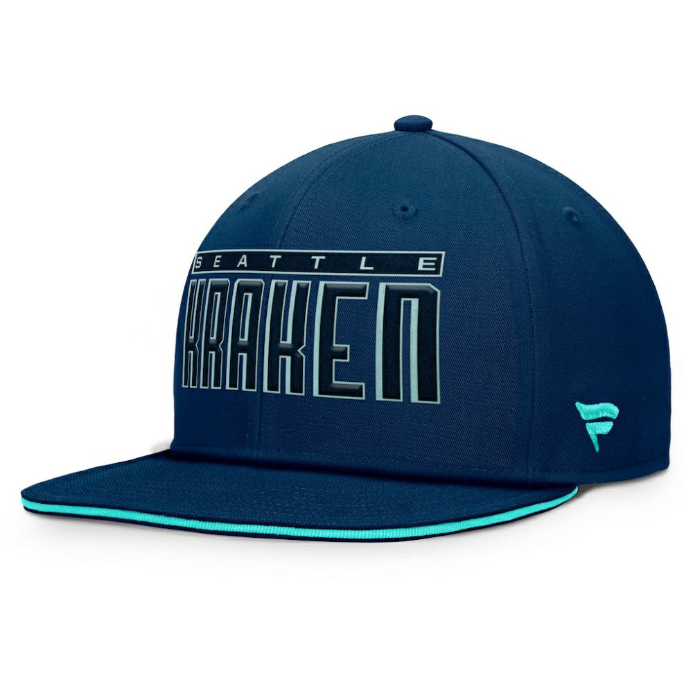 Seattle Kraken Fanatics Fundamental Gino Stack Snapback Hat