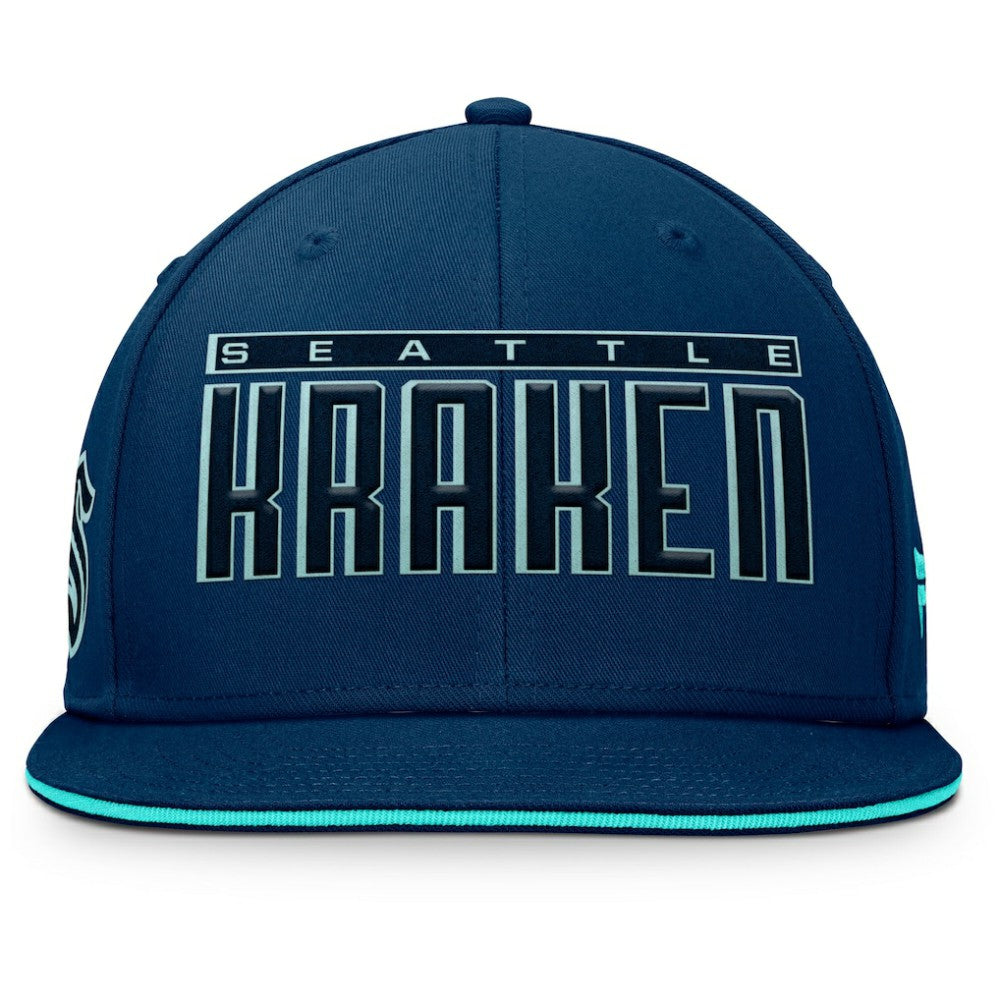 Seattle Kraken Fanatics Fundamental Gino Stack Snapback Hat