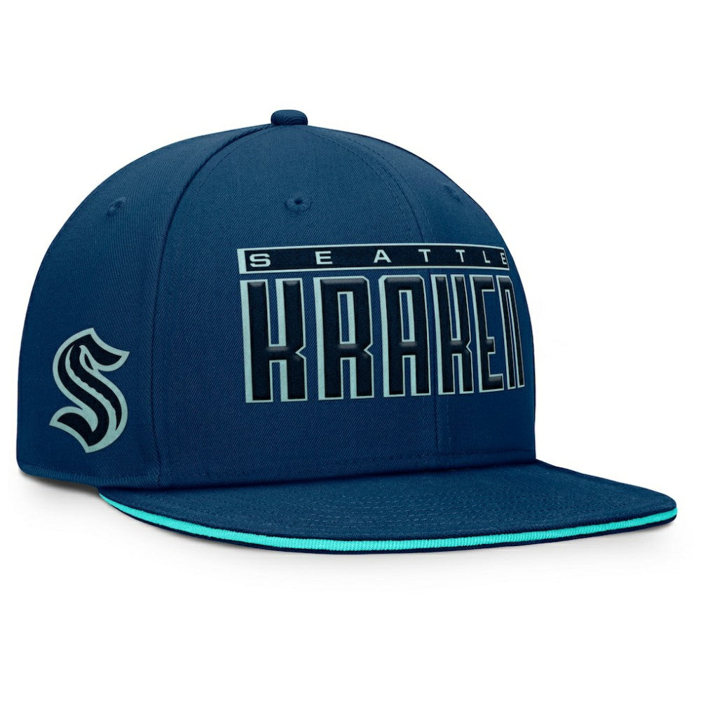 Seattle Kraken Fanatics Fundamental Gino Stack Snapback Hat