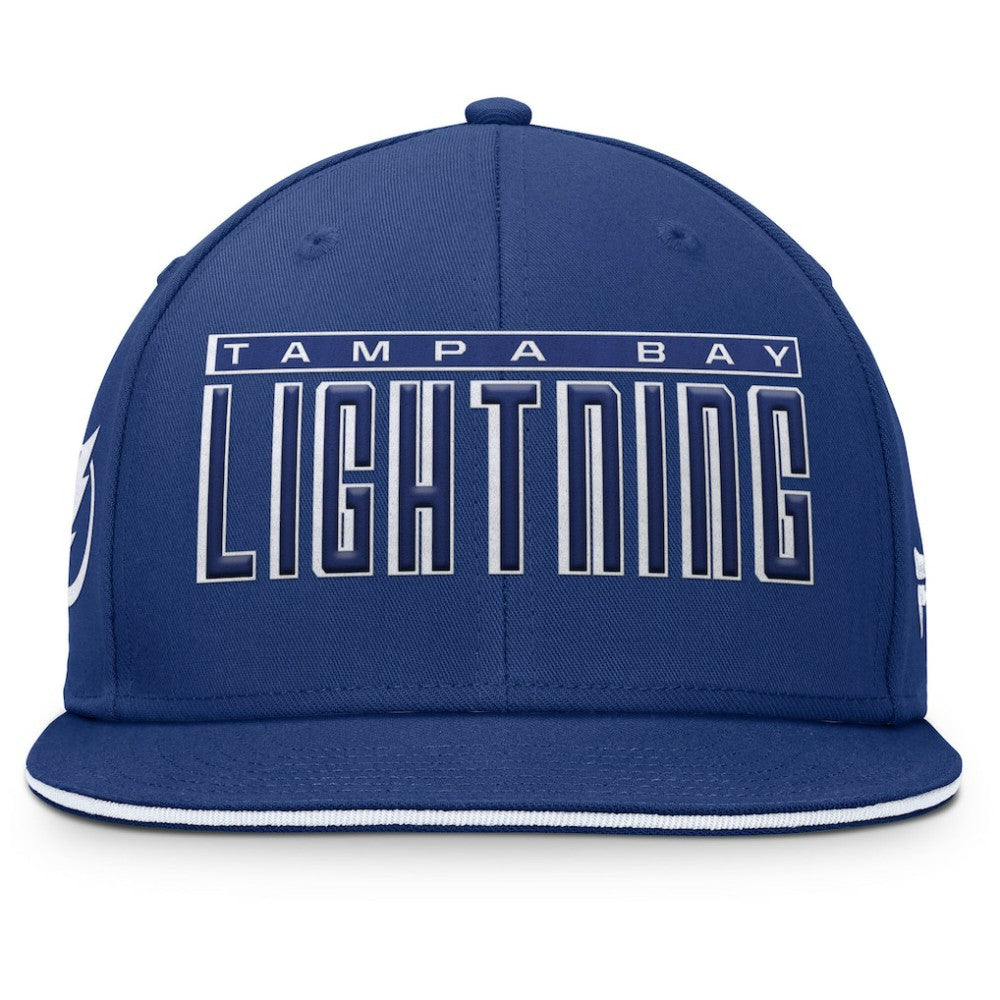 Tampa Bay Lightning Fanatics Fundamental Gino Stack Snapback Hat