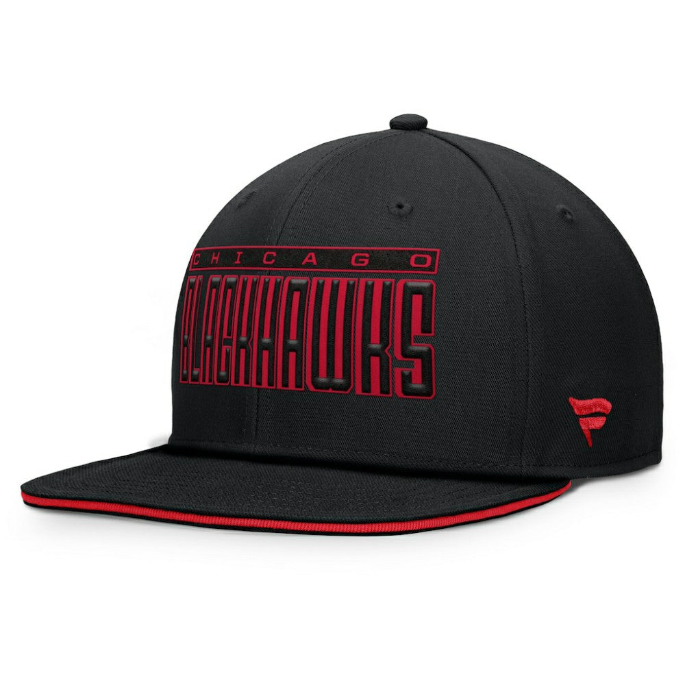 Chicago Blackhawks Fanatics Fundamental Gino Stack Snapback Hat