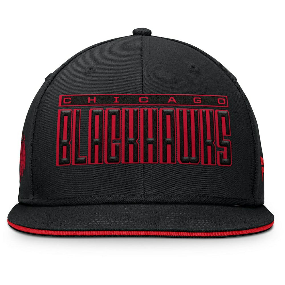 Chicago Blackhawks Fanatics Fundamental Gino Stack Snapback Hat