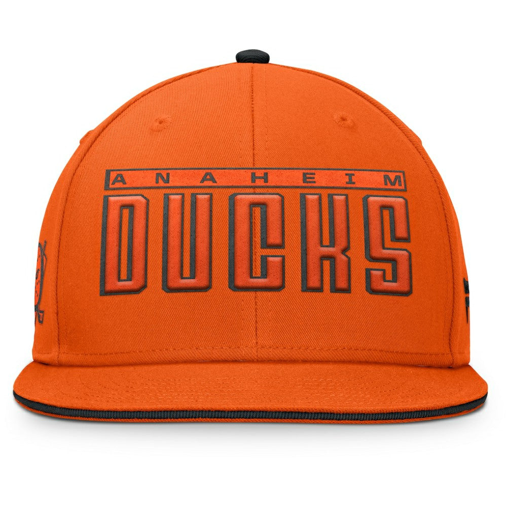 Anaheim Ducks Fanatics Fundamental Gino Stack Snapback Hat