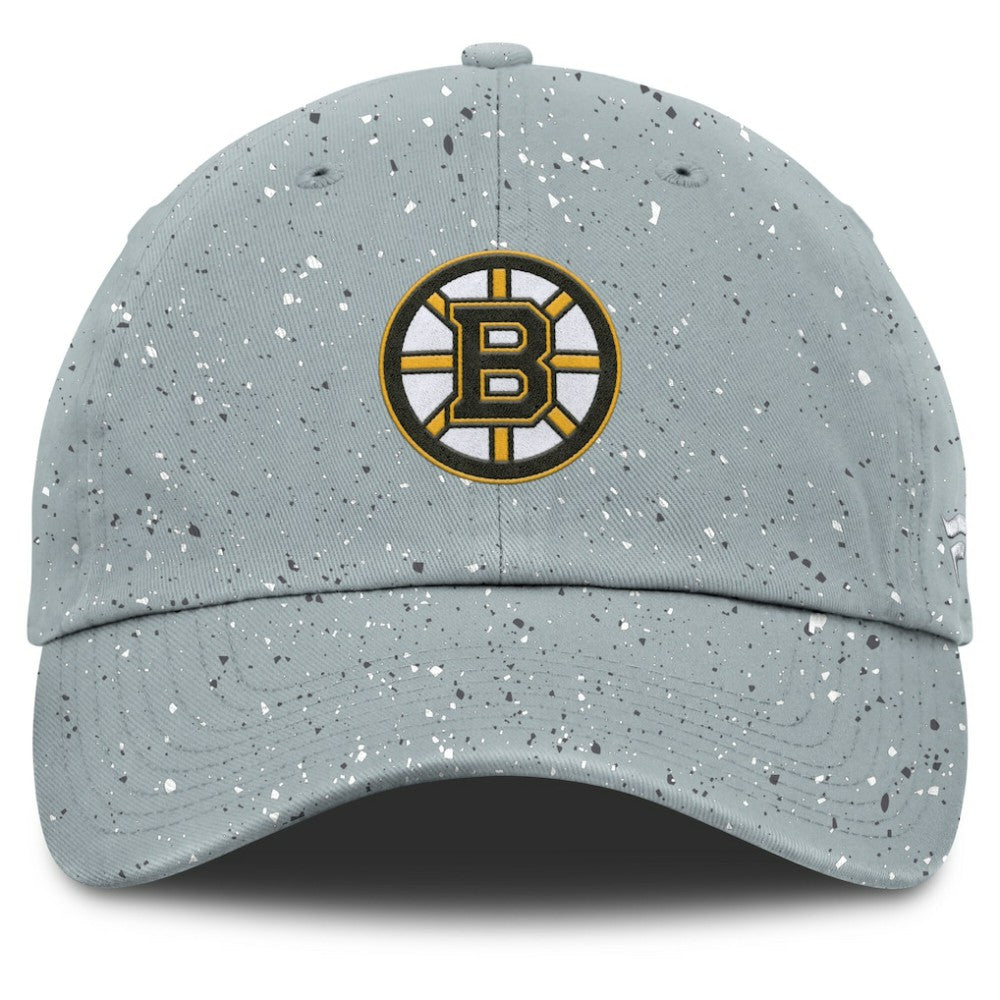 Boston Bruins Fanatics Women's Heritage Snow Day Speckle Adjustable Hat