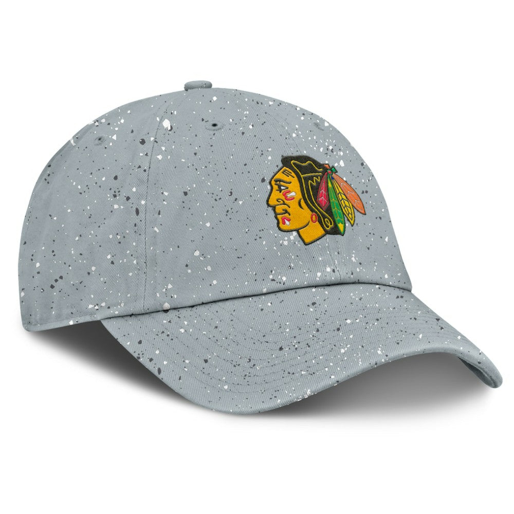 Chicago Blackhawks Fanatics Women's Heritage Snow Day Speckle Adjustable Hat