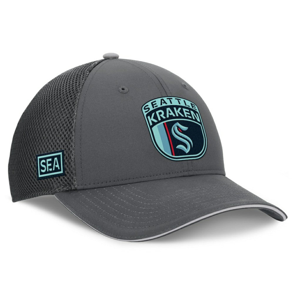 Seattle Kraken Fanatics Authentic Pro Home Ice Trucker Adjustable Hat