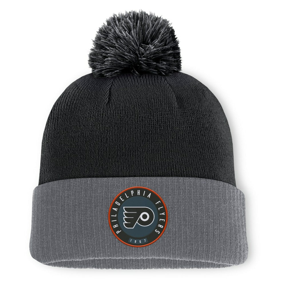 Philadelphia Flyers Fanatics Aspyn Cuffed Knit Hat with Pom