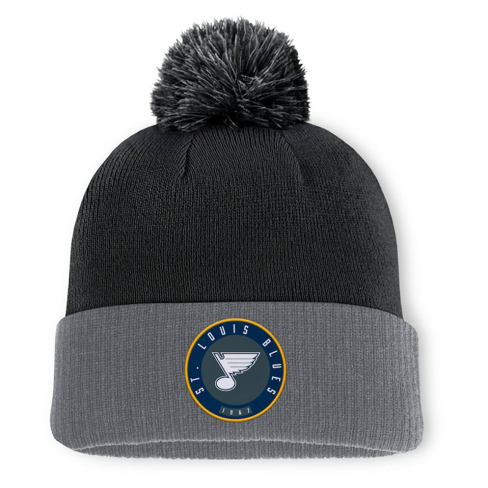 St. Louis Blues Fanatics Aspyn Cuffed Knit Hat with Pom